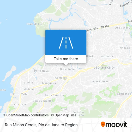 Rua Minas Gerais map