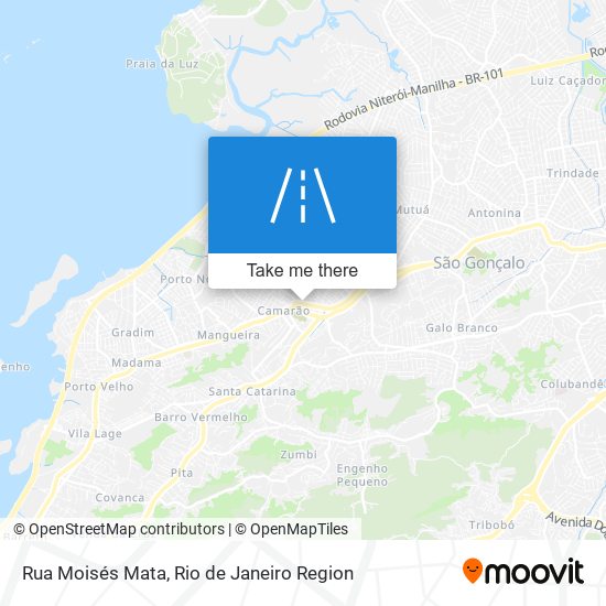 Mapa Rua Moisés Mata