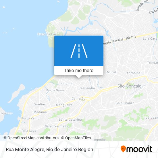 Mapa Rua Monte Alegre