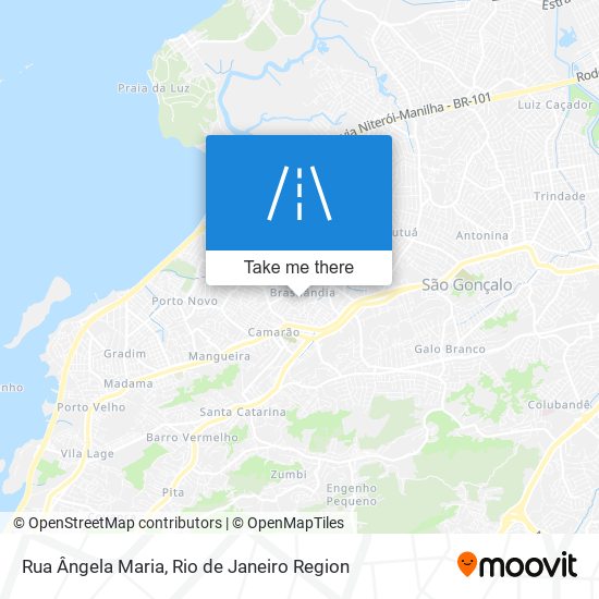 Mapa Rua Ângela Maria