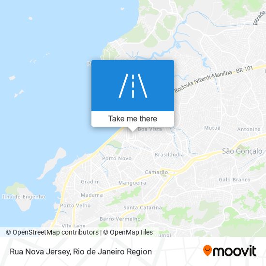 Rua Nova Jersey map