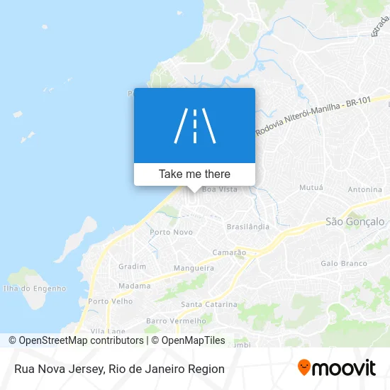 Rua Nova Jersey map