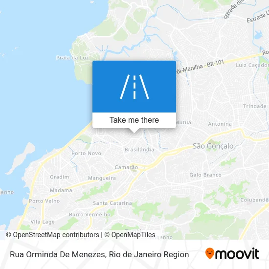Rua Orminda De Menezes map