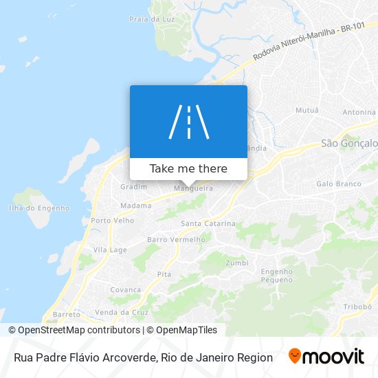 Mapa Rua Padre Flávio Arcoverde