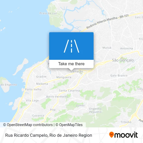Rua Ricardo Campelo map