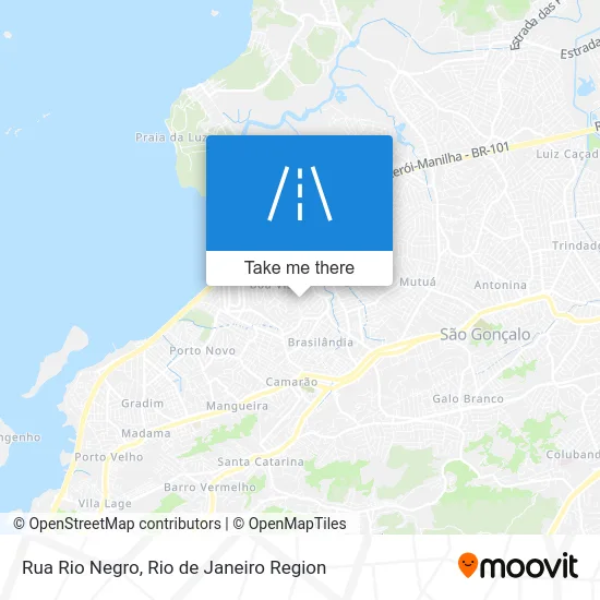 Rua Rio Negro map