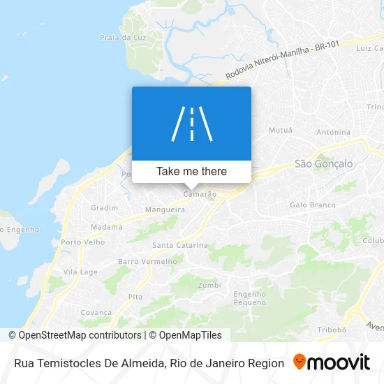 Rua Temistocles De Almeida map
