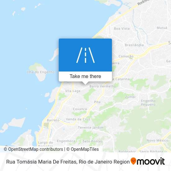 Rua Tomásia Maria De Freitas map