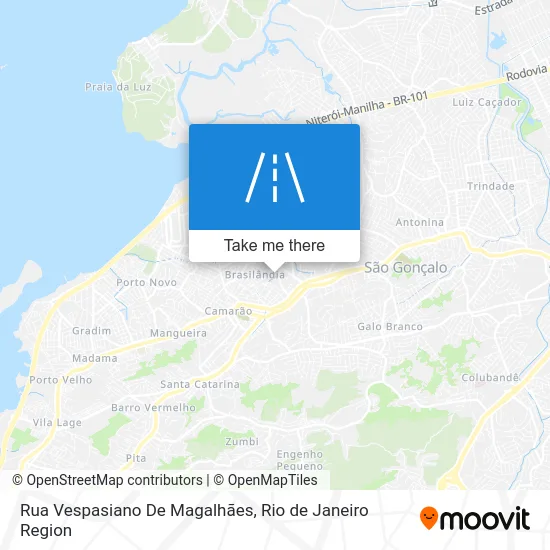 Rua Vespasiano De Magalhães map