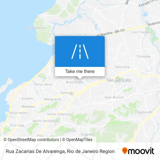 Rua Zacarias De Alvarenga map