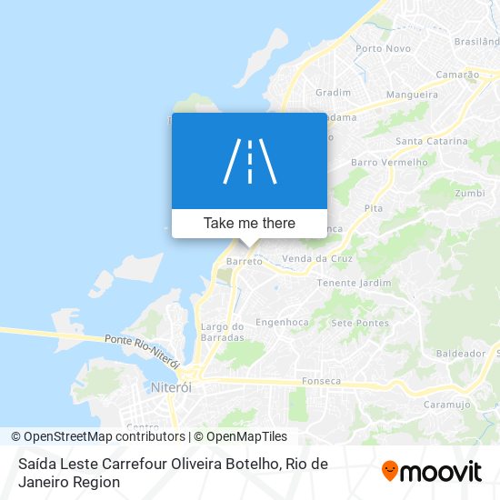 Mapa Saída Leste Carrefour Oliveira Botelho