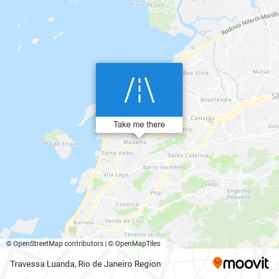 Mapa Travessa Luanda