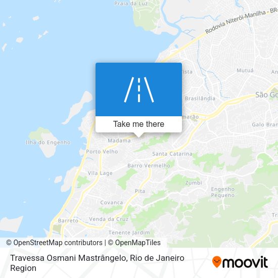 Travessa Osmani Mastrângelo map