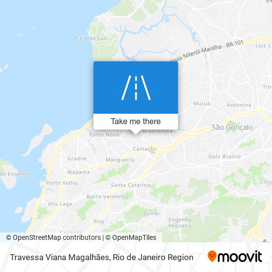 Mapa Travessa Viana Magalhães