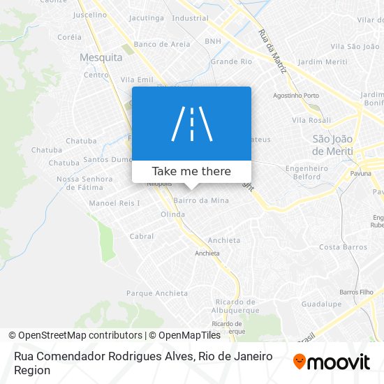 Rua Comendador Rodrigues Alves map