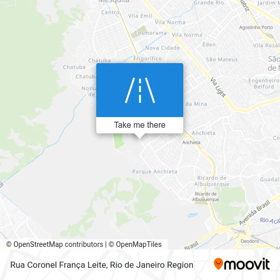 Rua Coronel França Leite map