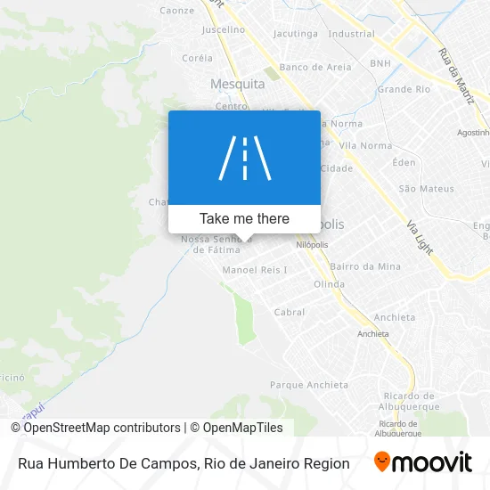 Rua Humberto De Campos map