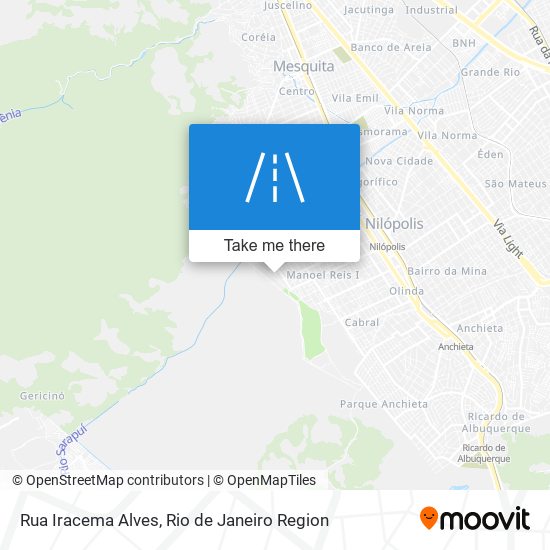 Mapa Rua Iracema Alves