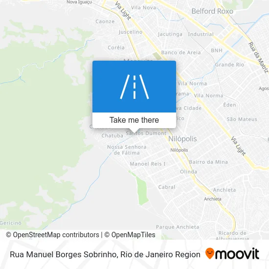 Rua Manuel Borges Sobrinho map