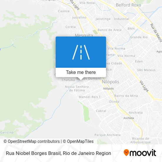 Rua Niobel Borges Brasil map
