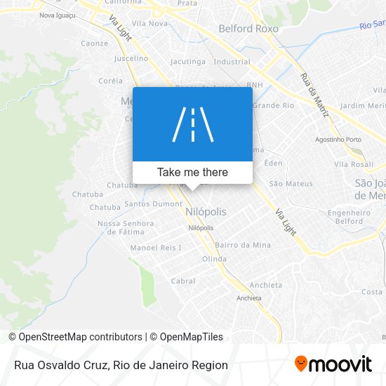 Rua Osvaldo Cruz map