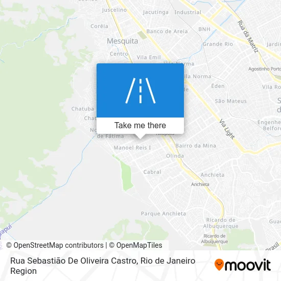 Rua Sebastião De Oliveira Castro map