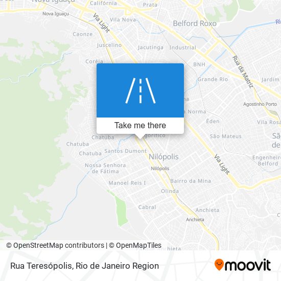 Mapa Rua Teresópolis