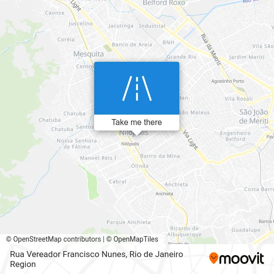 Rua Vereador Francisco Nunes map