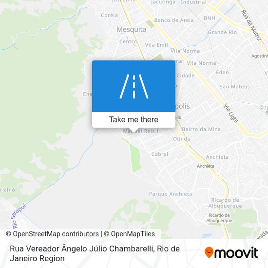 Rua Vereador Ângelo Júlio Chambarelli map