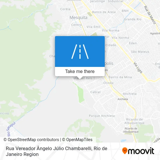 Rua Vereador Ângelo Júlio Chambarelli map