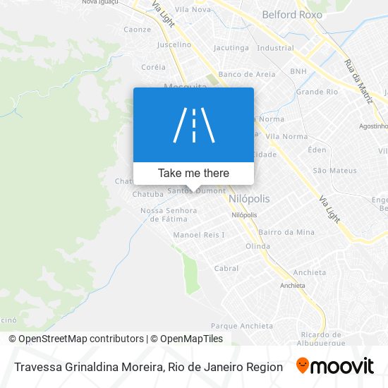 Mapa Travessa Grinaldina Moreira