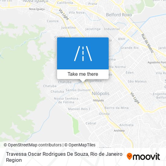 Mapa Travessa Oscar Rodrigues De Souza