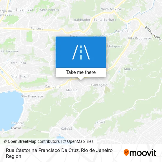 Rua Castorina Francisco Da Cruz map