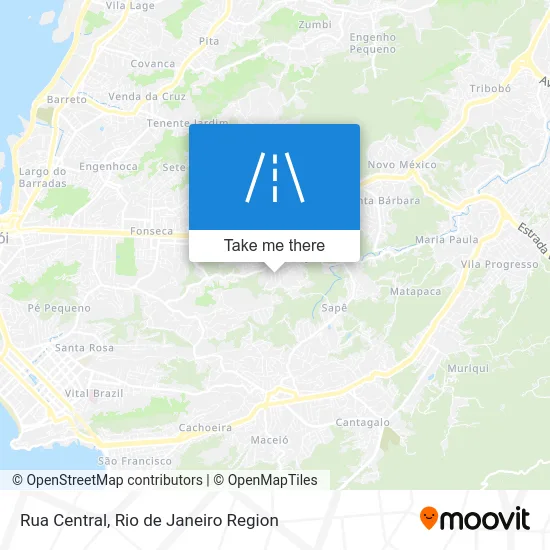 Rua Central map