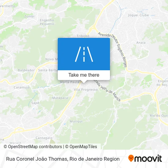 Rua Coronel João Thomas map