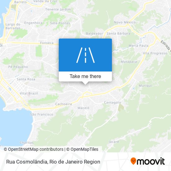 Mapa Rua Cosmolândia