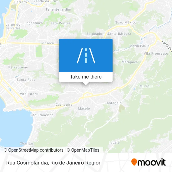Rua Cosmolândia map