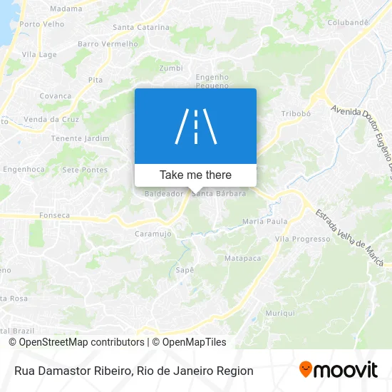 Rua Damastor Ribeiro map
