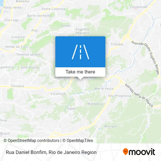 Rua Daniel Bonfim map