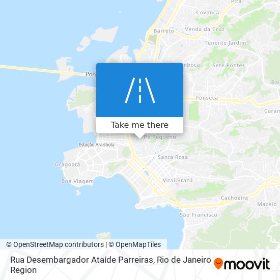 Mapa Rua Desembargador Ataíde Parreiras