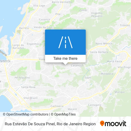 Rua Estevão De Souza Pinel map