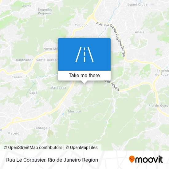 Rua Le Corbusier map