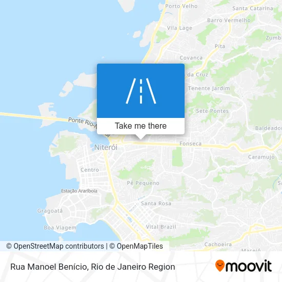 Mapa Rua Manoel Benício