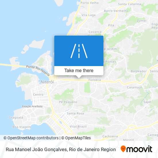 Mapa Rua Manoel João Gonçalves