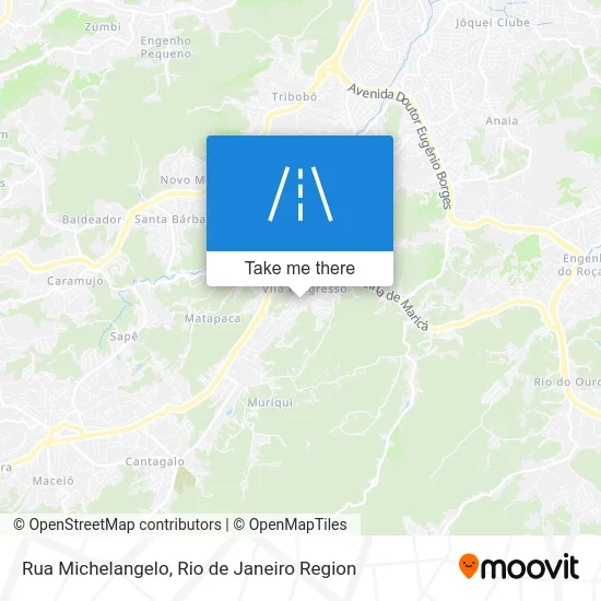 Rua Michelangelo map