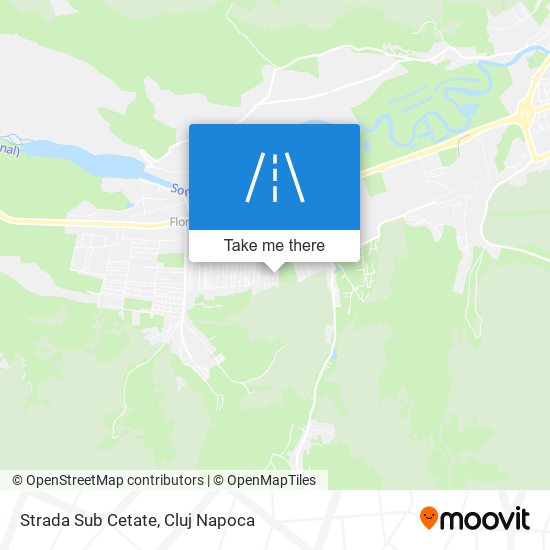 Strada Sub Cetate map