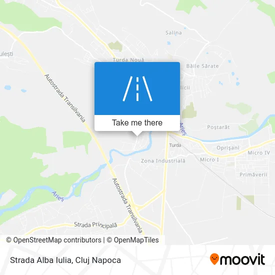 Strada Alba Iulia map