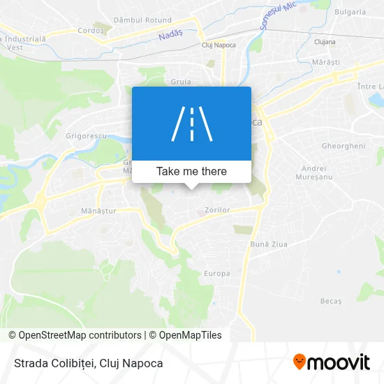 Strada Colibiței map