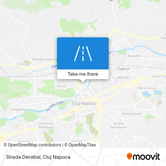 Strada Decebal map