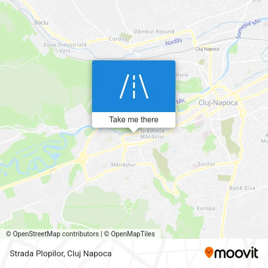 Strada Plopilor map